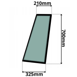 SZYBA PRAWA BOCZNA TYLNA CLAAS TARGO (G-0013)-SITODRUK