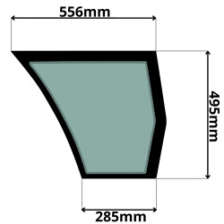 SZYBA PRAWA BOCZNA DOLNA YANMAR (G-0018)-SITODRUK