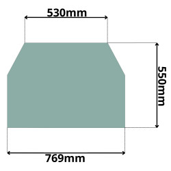 SZYBA DACHOWA DACH JCB (G-0101)