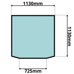 SZYBA PRZEDNIA JCB (K-0543)-SITODRUK