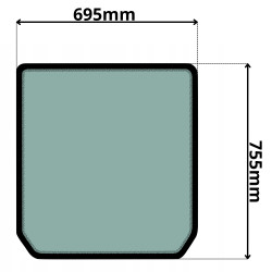 SZYBA TYLNA CAT (K-0480)-SITODRUK