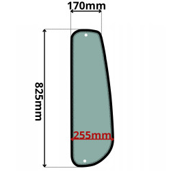 SZYBA LEWA BOCZNA ZA DRZWIAMI YANMAR (K-0469)-SITODRUK