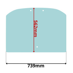 SZYBA TYLNA CAT DEUTZ JLG TYŁ (K-0170)
