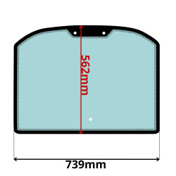 SZYBA TYLNA CAT TH (K-0170)-SITODRUK