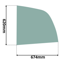 SZYBA BOK BOCZNA LEWA ZA DRZWIAMI MANITOU (G-0137)