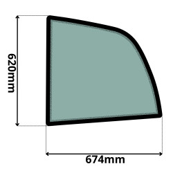 SZYBA LEWA BOCZNA ZA DRZWIAMI MANITOU MLT, MT (G-0137)-SITODRUK