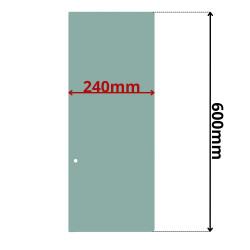 SZYBA LEWA DRZWI ODSUWANA LIEBHERR, CLAAS, RENAULT (K-0520)