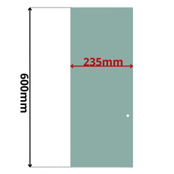 SZYBA PRAWA ODSUWANA LIEBHERR, CLAAS, RENAULT (K-0521)