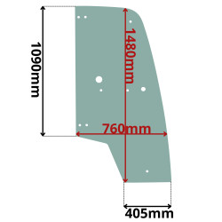 SZYBA LEWA, PRAWA DRZWI MANITOU, GEHL, MUSTANG (G-0578)