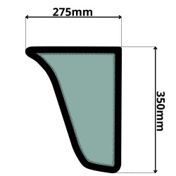 SZYBA PRAWA BOCZNA DOLNA VOLVO (K-0474)-SITODRUK