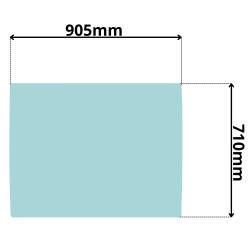 SZYBA TYLNA CAT, WACKER NEUSON (G-0254)
