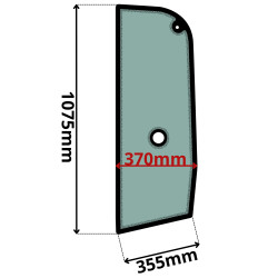 SZYBA LEWA BOCZNA ZA DRZWIAMI GEHL, MANITOU (K-0053)-SITODRUK