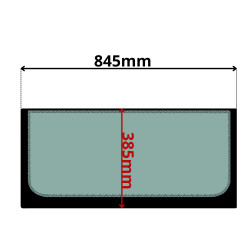 SZYBA PRZEDNIA DOLNA VOLVO EC, EW (K-0028)-SITODRUK