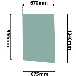 SZYBA PRAWA DRZWI KOMATSU WA (G-0660)