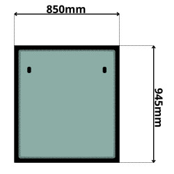 SZYBA PRZEDNIA JOHN DEERE 3200 3215 3220 3400 3415 3420 (0006)-SITODRUK