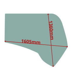 SZYBA BOCZNA PRAWA HITACHI JOHN DEERE (F-0021)