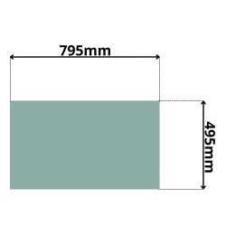 SZYBA DOLNA PRZÓD BOBCAT DOOSAN DX60R 62R 63R DX80R DX85R (0048Z)