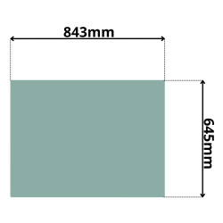 SZYBA TYLNA HITACHI EX350-EX800 ZX135-ZX870 ZAXIS (0079Z)