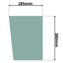 SZYBA VALTRA VALMET PRZÓD DOLNA LEWA PRAWA C90-150 (0100Z)