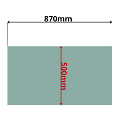 SZYBA TYLNA GÓRNA MINIKOPARKA YANMAR B12 B17 (0097Z)