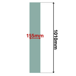 SZYBA BOCZNA LEWA TYLNA ZA DRZWI CLAAS RANGER 907T (0095Z)