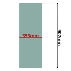 SZYBA PRAWA BOCZNA TYLNA STAŁA JCB (0140Z)