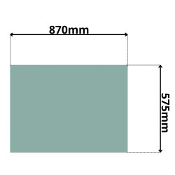 SZYBA DRZWI GÓRNA CZĘŚĆ DOLNA CAT (0148Z)