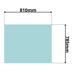 SZYBA CZOŁOWA PRZEDNIA GÓRNA JCB SERIA8 SUPER PLUS (0142Z)