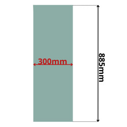 SZYBA DRZWI TYLNA GÓRNA LEWA CASE 588-1488 (0127Z)
