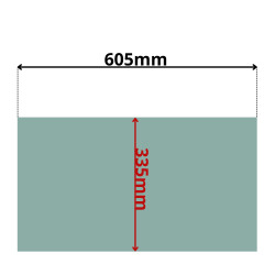 SZYBA TYLNA DOLNA KUBOTA M5700 M7580 M8580 M9580 (0125Z)