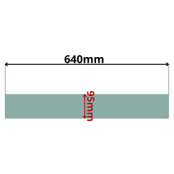 SZYBA TYŁ DOLNA CASE SERIA C/CS C42-C71 CS48-CS75 (0026Z)