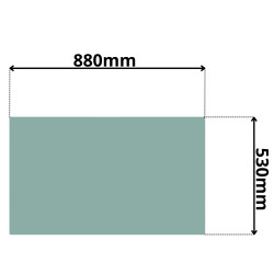 SZYBA PRZEDNIA CZOŁOWA DOLNA VOLVO ECR58 ECR88 D PLUS