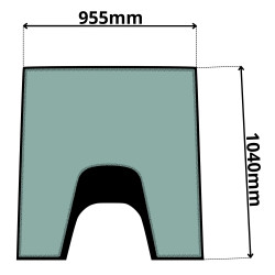 SZYBA VALTRA VALMET CZOŁOWA PRZÓD PŁASKA (0024)-SITODRUK