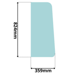 SZYBA LEWA BOK BOCZNA ZA DRZWI SUNWARD SWE15 17 18 (5091)