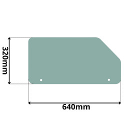 SZYBA DOLNA TYLNA VALTRA VALMET 6000 8000 M X XM T (0297)