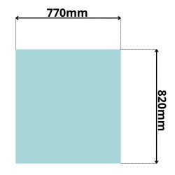 SZYBA PRZÓD CZOŁOWA GÓRNA CAT 301.5-304.5 98-2011 (0432)