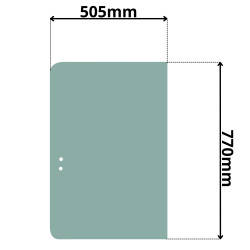 SZYBA BOK BOCZNA PRAWA TYŁ CAT (G-0090)