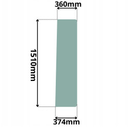 SZYBA DRZWI LEWA TYLNA TAKEUCHI TB23R (G-0096)