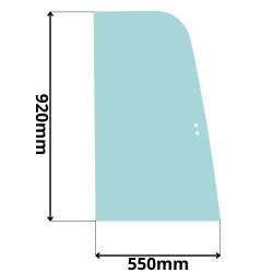 SZYBA BOK PRAWA PRZEDNIA PRZESUWANA KUBOTA KX36-3 KX41-3 (G-0082)