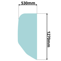 SZYBA BOCZNA PRAWA TYLNA CAT WACKER NEUSON 1404RD ET16 (0366)