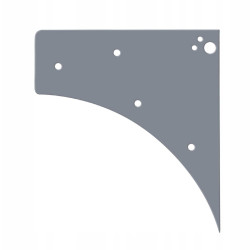 SZYBA DRZWI DOLNA PRAWA LEWA LAMBORGINI REKORD LAMBORGINI REKORD 65 (G-0408)