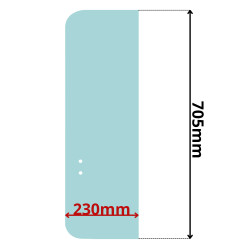 SZYBA PRZESUWNA TYŁ PRAWA LEWA HYUNDAI 20253033 (0284)