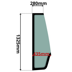 VOLVO SZYBA PRZEDNIA PRAWA L60H-L350H L60F-L350F L60G-L250G (0079)-SITODRUK