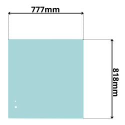SZYBA CZOŁOWA PRZEDNIA GÓRNA HITACHI FIAT (G-0188)