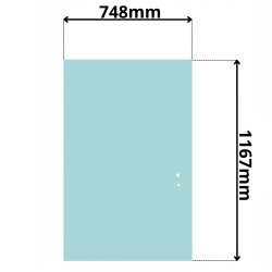 SZYBA TYŁ TYLNA JCB 3CX 4CX KABINA P8-WKLEJANA (G-0244)