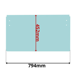 SZYBA CZOŁOWA DOLNA CAT WACKER NEUSON (G-0231)