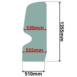 SZYBA DRZWI BOBCAT (G-0225)