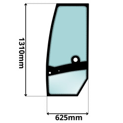 SZYBA DRZWI LEWA ATLAS AR (0376)-LEWA-SITODRUK