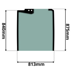 SZYBA CZOŁOWA GÓRNA MECALAC 12 15- (G-0419)-SITODRUK