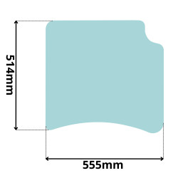 SZYBA DACHOWA LINDE 391 GÓRNA H14 H16 H18 H20 (5034)